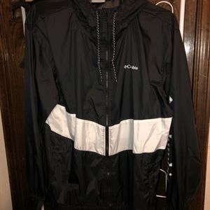 Black windbreaker jacket